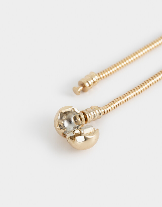 Pulseras Flexibles Con corazón Pulsera Flexible Multidijes - Dorado