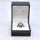Anillo Platino, Brillante Y Zafiros Sintéticos Anillo Platino, Brillante Y Zafiros Sintéticos
