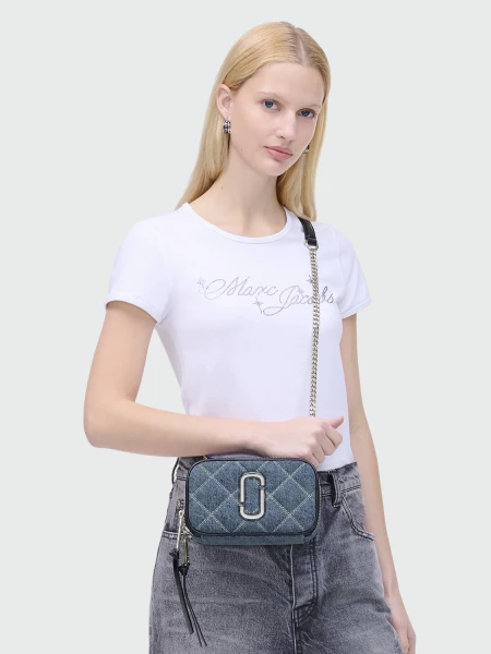 THE QUILTED DENIM SOFTSHOT Azul