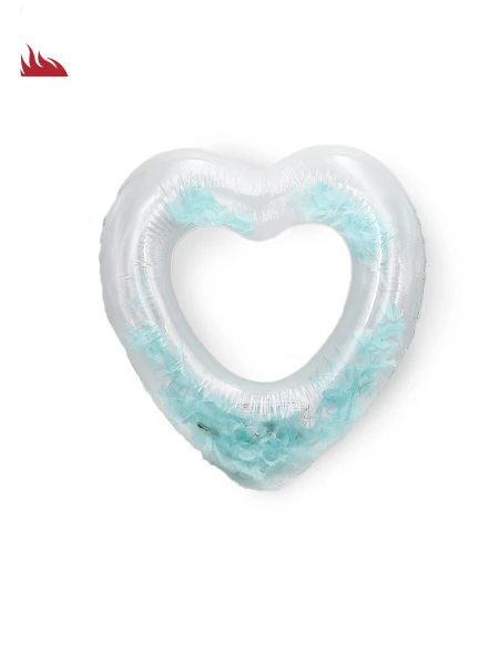 SALVAVIDA FORMA DE CORAZON 60CM AQUA