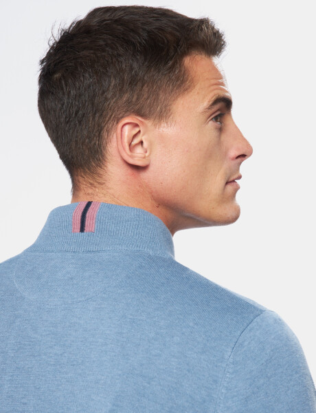 BUZO TEJIDO MEDIO CIERRE Denim