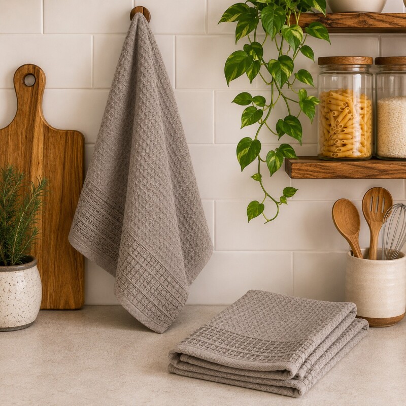 Repasador de Algodón Karsten 49x70cm Taupe