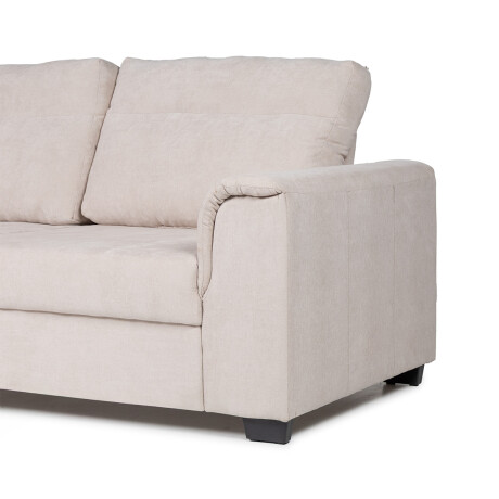 Sofá Aston (Outlet) - Tela Microfibra - 3 cuerpos Berlin 02 (Beige)