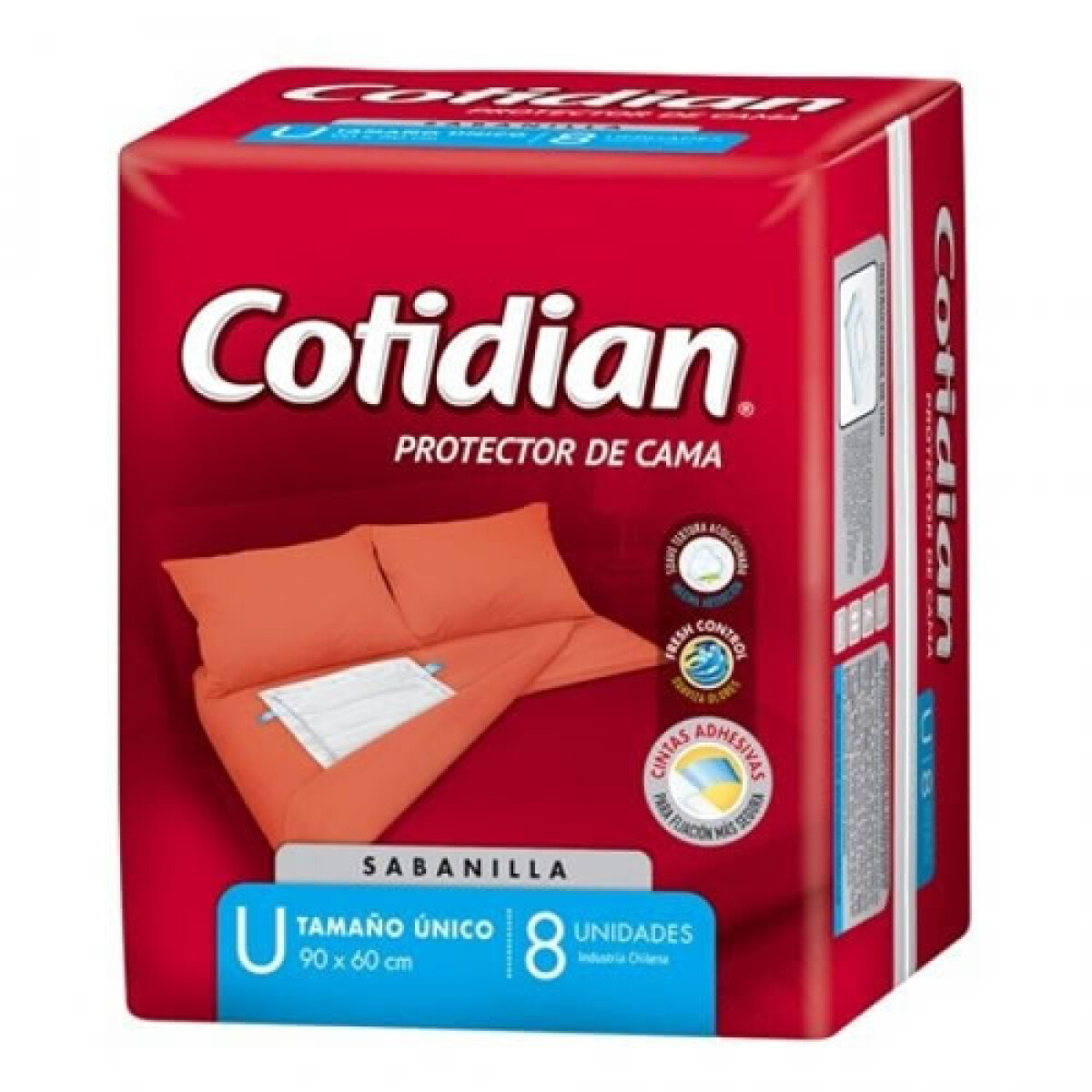 Cotidian Sábanas Absorbentes 92x63 X8 Adulto 