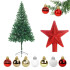 Kit Arbol Completo + Adornos Chirimbolos Decoracion Navideña Variante Color Dorado
