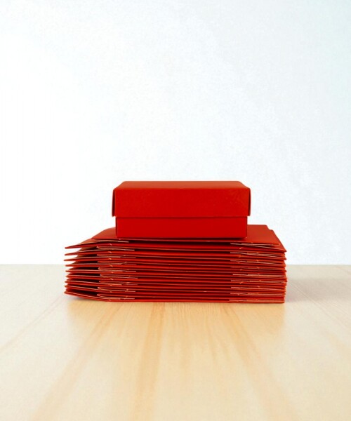 Pack x 20 unid - caja 03 8x12x4,5 cm eco ROJO