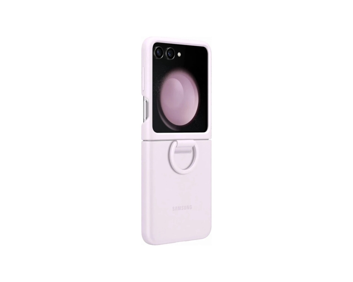 Funda Samsung Silicone Case con Anillo para Galaxy Z Flip5 - Lavender 