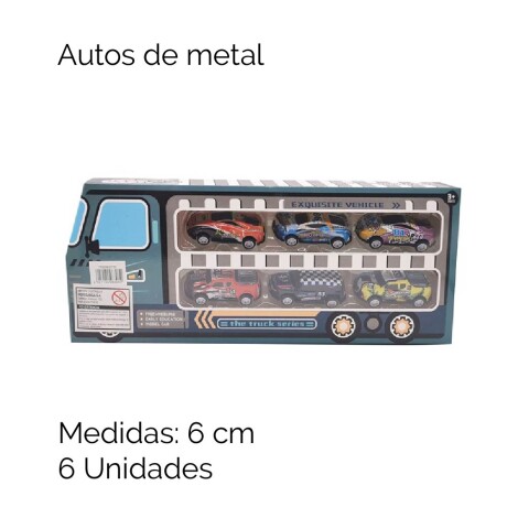 Autos Metal X6 En Caja 0063 Unica