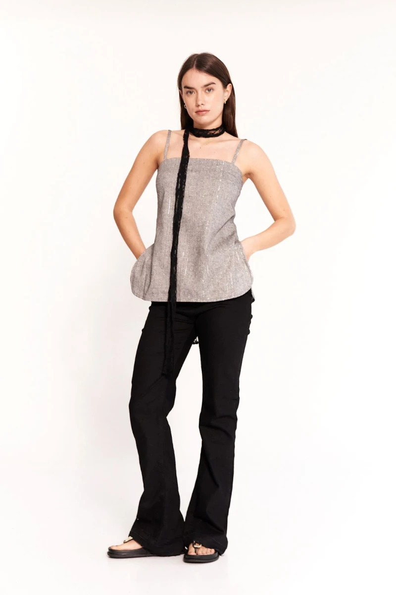 Top Strap  gris m