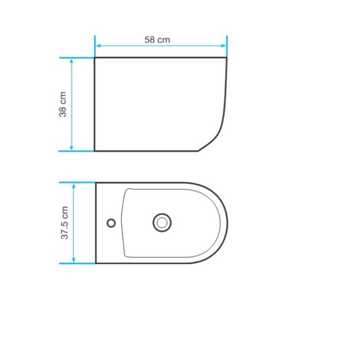 Bidet Con Transferencia Blanco Brillo 000