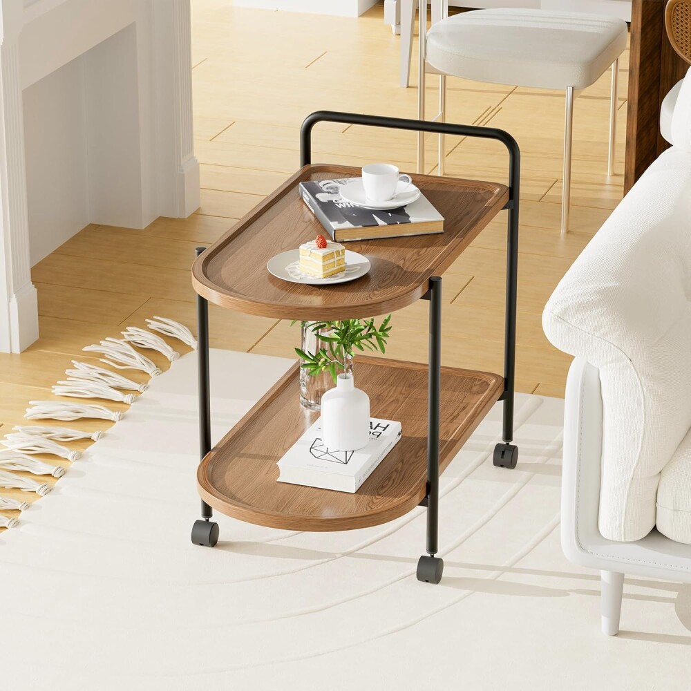 Mesa Auxiliar Giratorio De Madera Mesa Auxiliar Giratorio De Madera