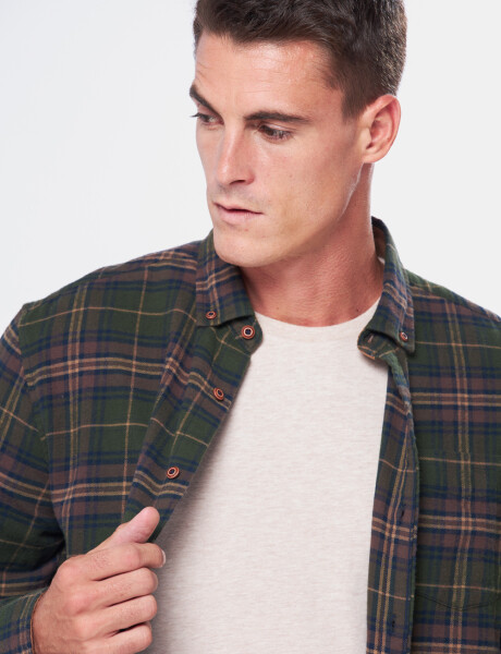 CAMISA LEÑADORA DE VIYELA Verde