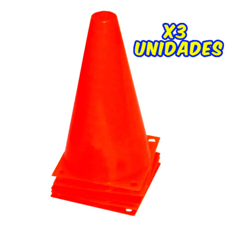 Cono Rígido 23cm C/ Base Entrenamiento Fútbol Hockey Cono Rígido 23cm C/ Base Entrenamiento Fútbol Hockey