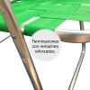 Reposera Sillón Plegable 5 Posiciones Descansar Aluminio Color Verde Reposera Sillón Plegable 5 Posiciones Descansar Aluminio Color Verde