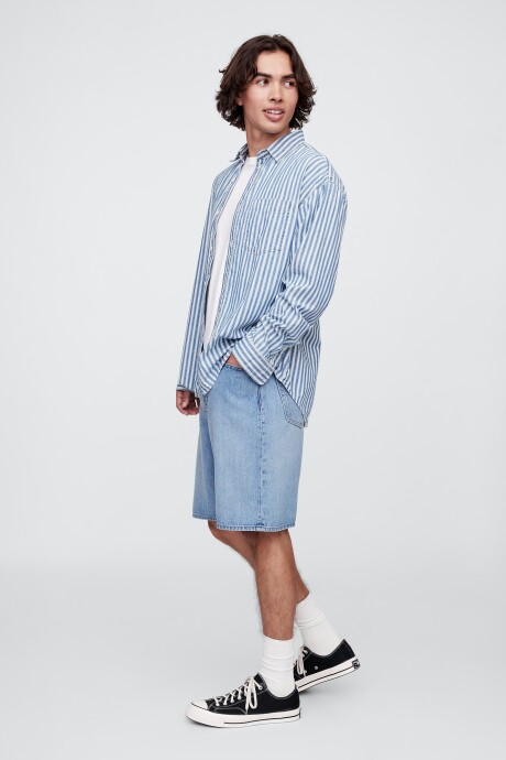 Short De Jean Loose Ultrasoft Hombre Light Wash