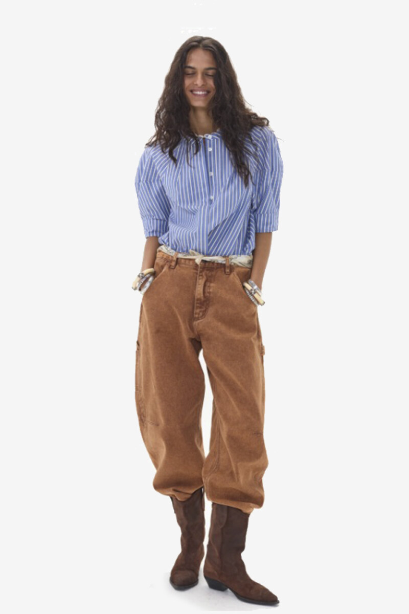 CAMBRIA POPLIN SHIRT Celeste