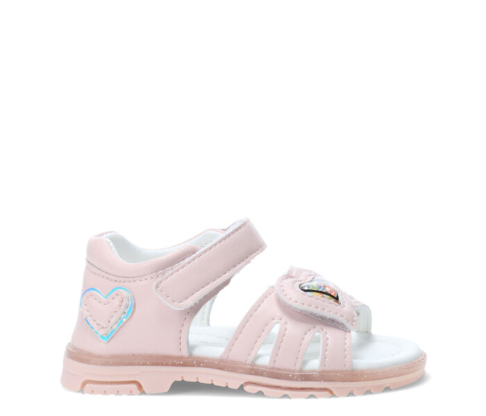 Sandalia CUORE con detalle de corazon en capellada Pink