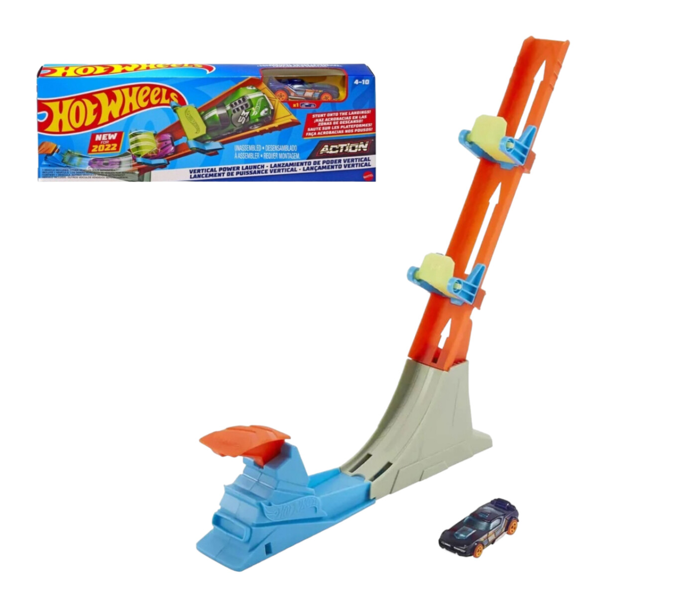 Pista Hot Wheels Clasicas - Lanzamiento de Poder Vertical 