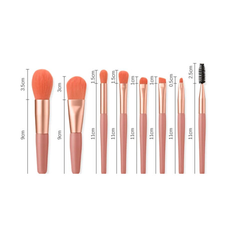 Brochas Pack De Viaje Rosa