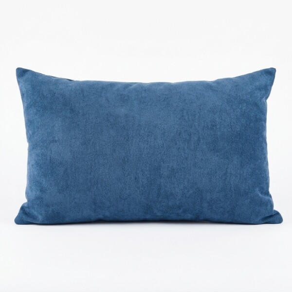 Almohadón Deco Gamuza Azul Marino 30×50 cm