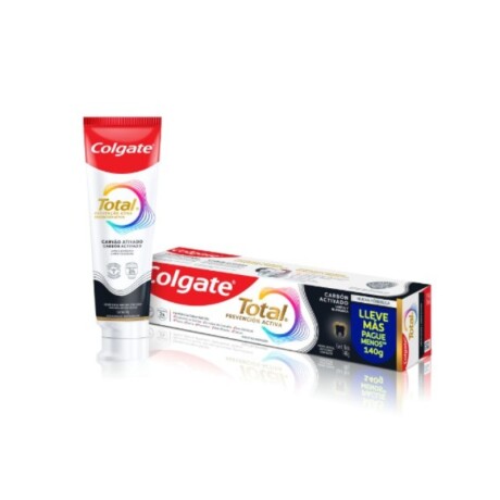 Colgate Total Prevención Activa Carbón Activado 140g