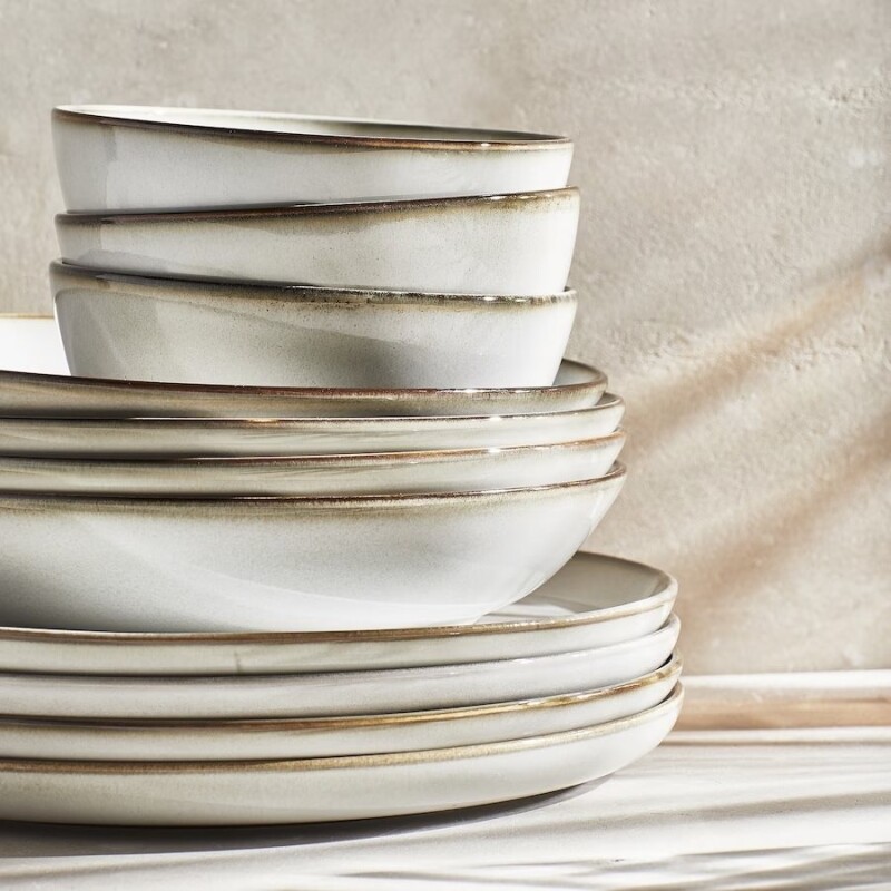 PLATO DE POSTRE CERAMICA GRIS ORGANIC D19.5CM PLATO DE POSTRE CERAMICA GRIS ORGANIC D19.5CM