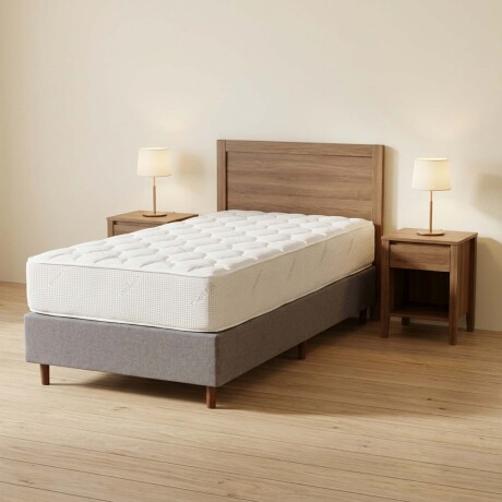 SOMMIER 1 PLAZA Y MEDIA RESORTES POCKET DENSIDAD CRYSTAL