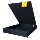 Imagen de BOX DOS PLAZAS - Base box 138x190x38 2 plazas sommier baul de guardado negro madera maciza herrajes metal