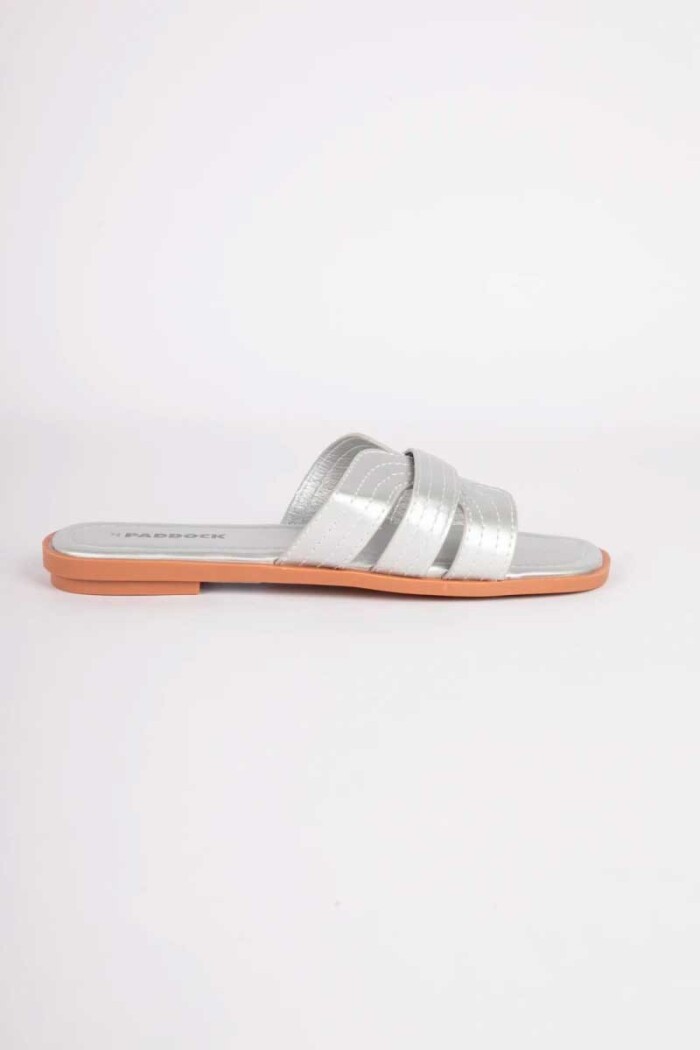 SANDALIA PADDOCK TRAPANI Plateado