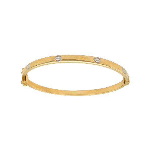 Brazalete Pulsera Cartier-Oro Bajo-Sin Piedra-BR8001 sinpiedra