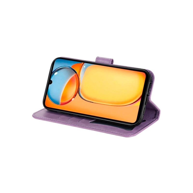 Flip cover Xiaomi Redmi 13C diseño mandala violeta Flip Cover Xiaomi Redmi 13c Diseño Mandala Violeta