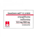EMADIAN MET 12,5/850 MG CJ X 60 COMP REC única