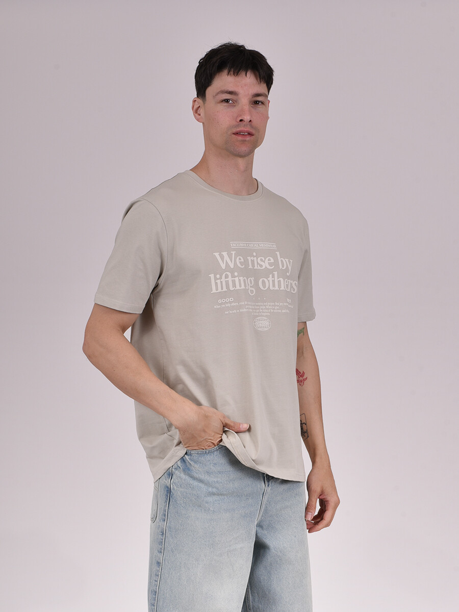 REMERA EDESSA - VERDE GRISACEO 