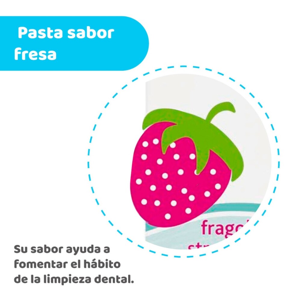 PASTA DENTAL FRUTILLA 12m+ SIN FLUOR CHICCO PASTA DENTAL FRUTILLA 12m+ SIN FLUOR CHICCO