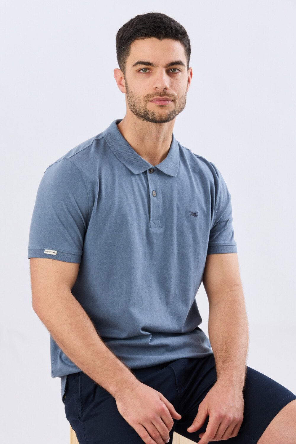 REMERA POLO LISA JERSEY Piedra