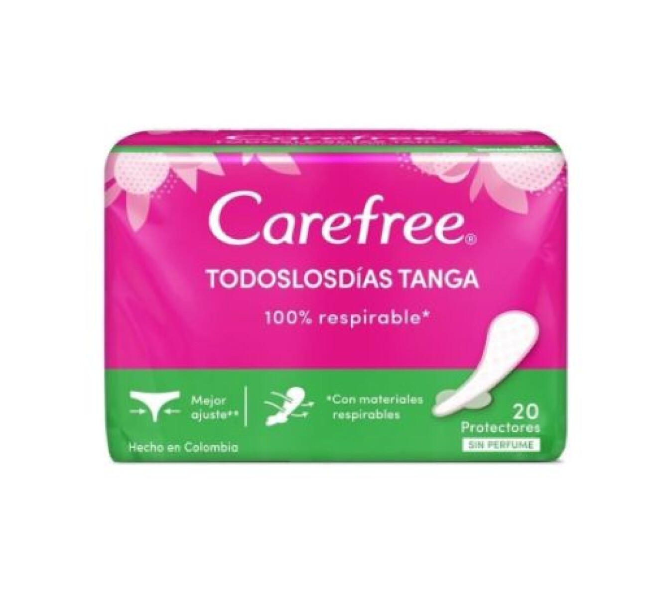 Carefree Tanga Sin Perfume X20 