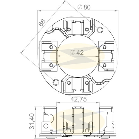 PORTA CARBONES MERCEDES BENZ TRUCKS D. REMY 28MT 12V (8X25X19,5 ) UNIFAP PORTA CARBONES MERCEDES BENZ TRUCKS D. REMY 28MT 12V (8X25X19,5 ) UNIFAP