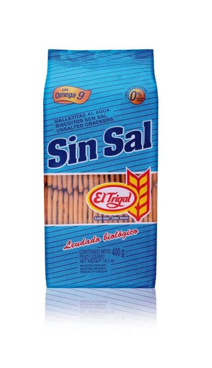 GALLETA EL TRIGAL SIN SAL 390g 