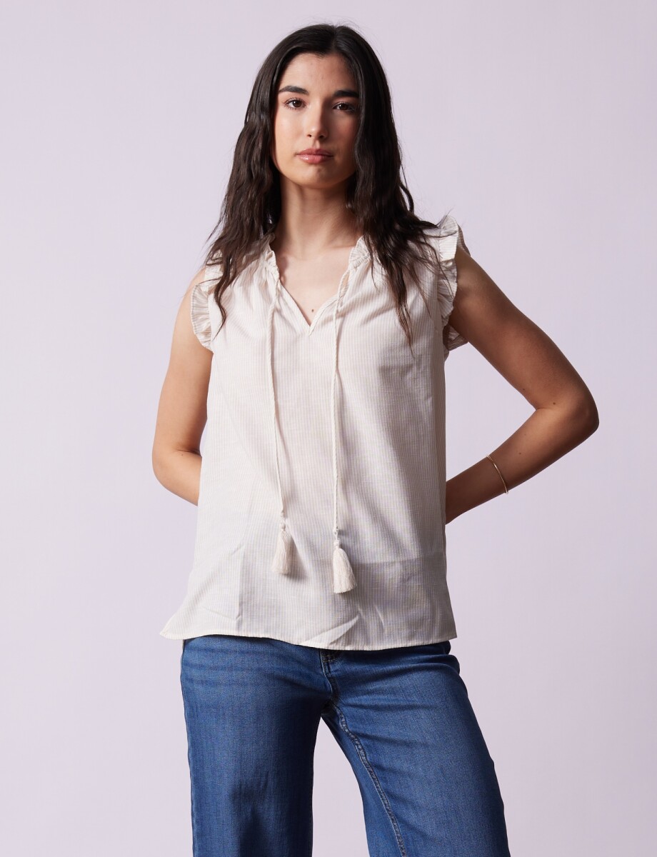 Blusa Lazo - Beige/multi 