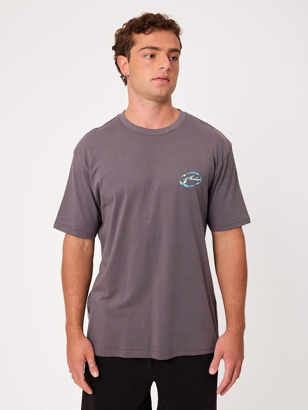 T-SHIRT ROGERS RUSTY Gris Oscuro