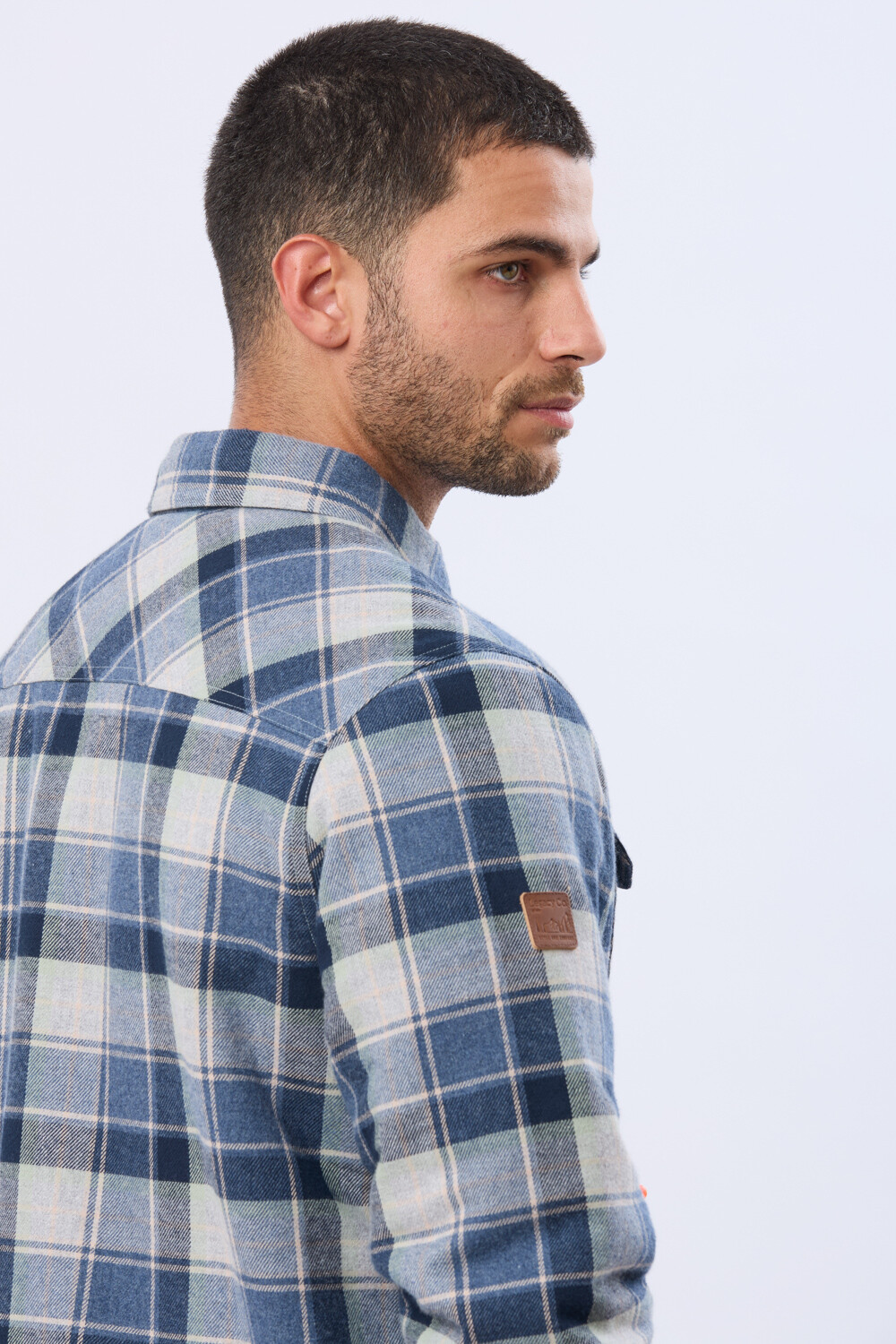 CAMPERA LEÑADORA CON CORDERITO Denim