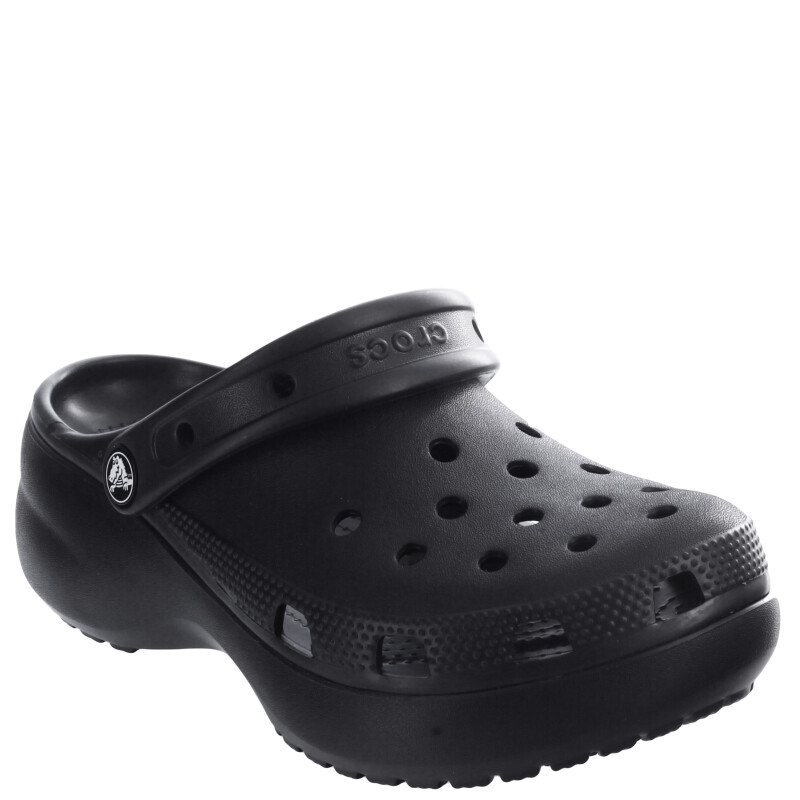 Zueco de Mujer Crocs Classic Plataforma Negro