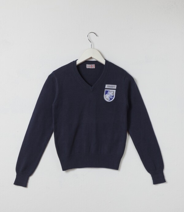Sweater escote V The Anglo School Navy