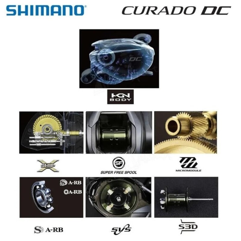 Reel Shimano Curado Dc 151 HG - 150 HG DIESTRO