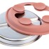 Plato acero inoxidable y silicona BUBA rosa