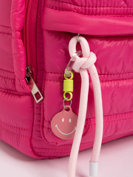 Mochila capitoneada Fucsia