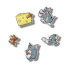 Jibbitz Tom and Jerry 5 Pack Multicolor