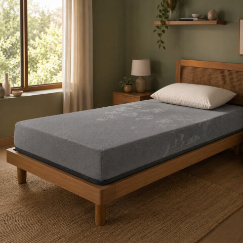 Colchón Kappesberg 1 Plaza Espuma Alta Densidad 19 Cm 120 Kg Gris 1
