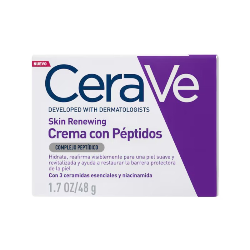 Crema De Noche CeraVe reonvadora de piel Peptidos 48 ml Crema De Noche CeraVe reonvadora de piel Peptidos 48 ml