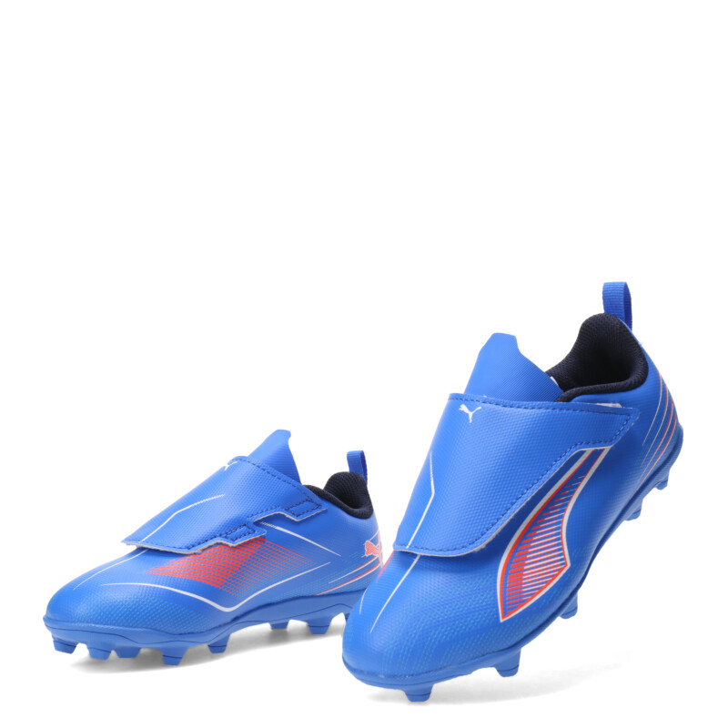 Championes de Niños Puma Futbol 11 Ultra 6 Play FG Azul - Blanco - Rojo
